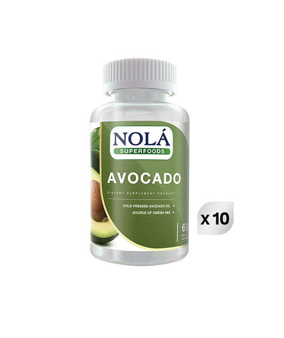 NOLA Avocado 60 Vegan Softgels ( 10 bottles)